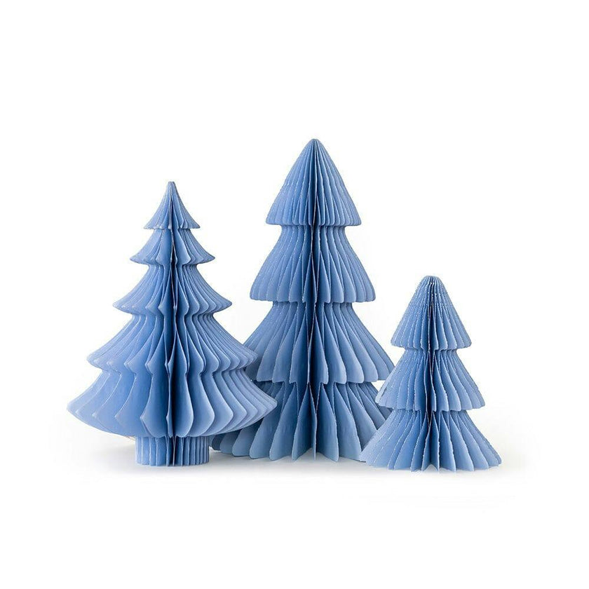 Blue Honeycomb Christmas Tree Set