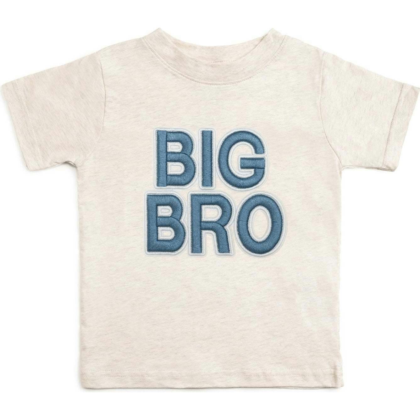 Big Bro Embroidered Patch Short Sleeve T-Shirt - Natural Heather