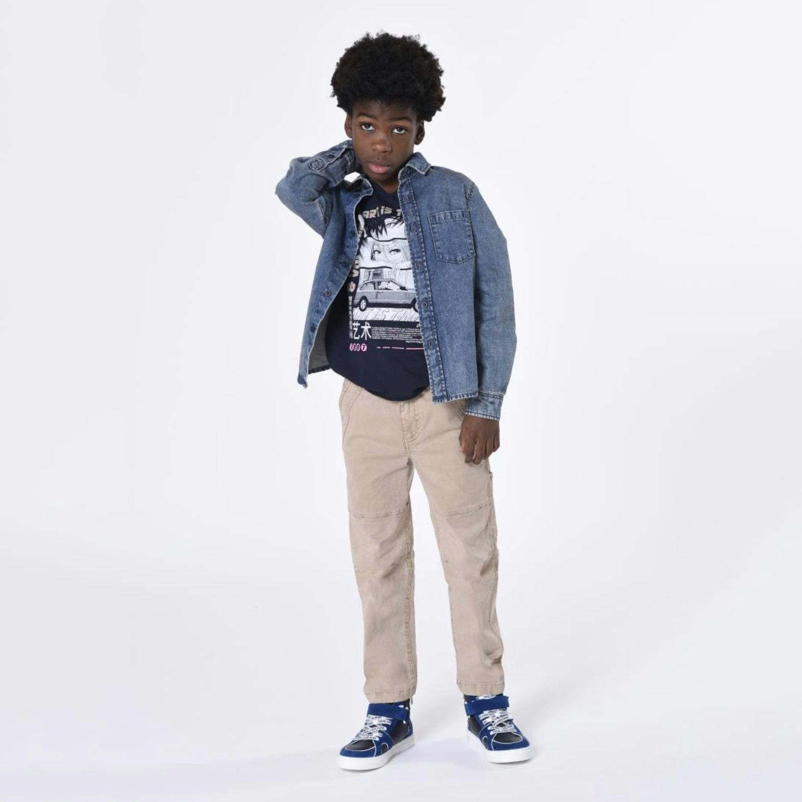 ZADIG & VOLTAIRE Vintage Festival Cotton Denim Shirt