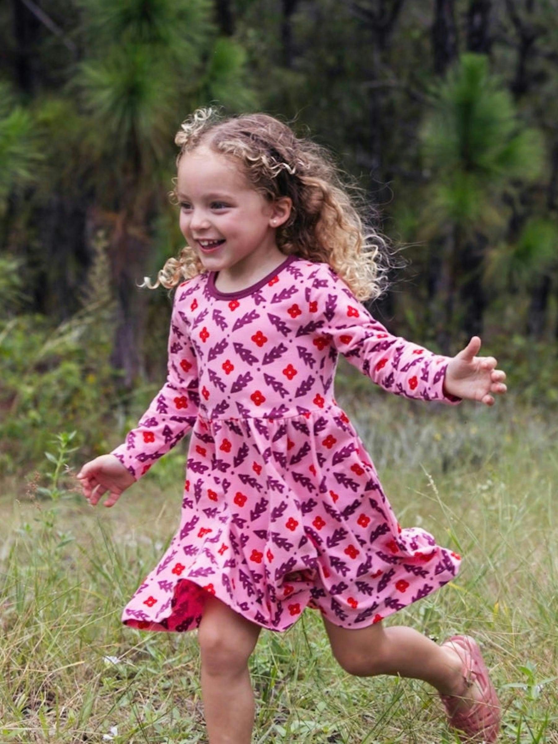 Long Sleeve Twirl Dress