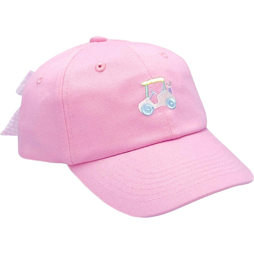 Rainbow Golf Cart Bow Baseball Hat (Baby/Toddler, Youth)