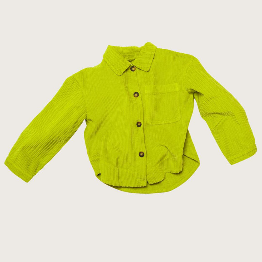 Adult Jagger Apple Green Cord Overshirt