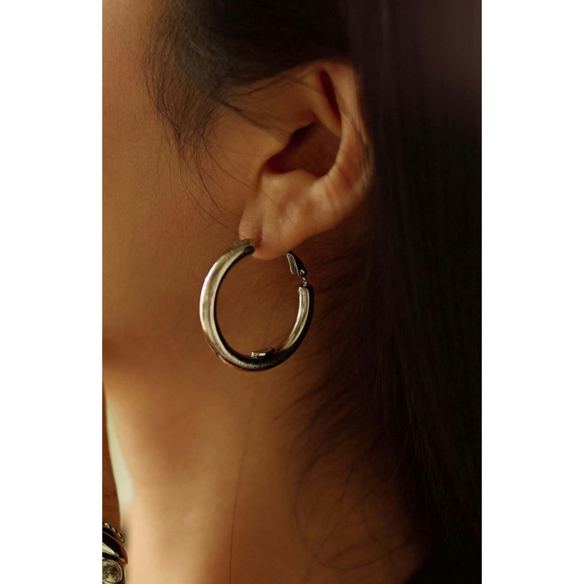 Retro Small Hoop Earrings