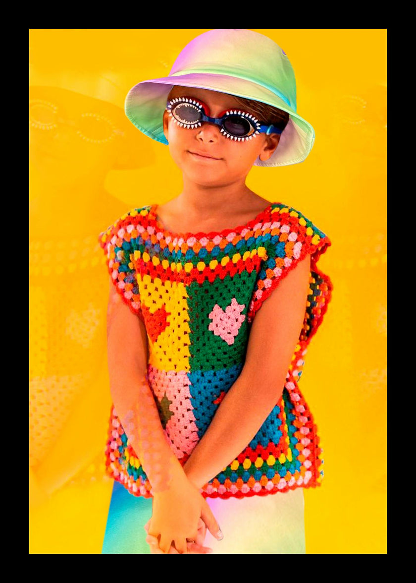 Tote Hand-Crochet Sleeveless Crop Top