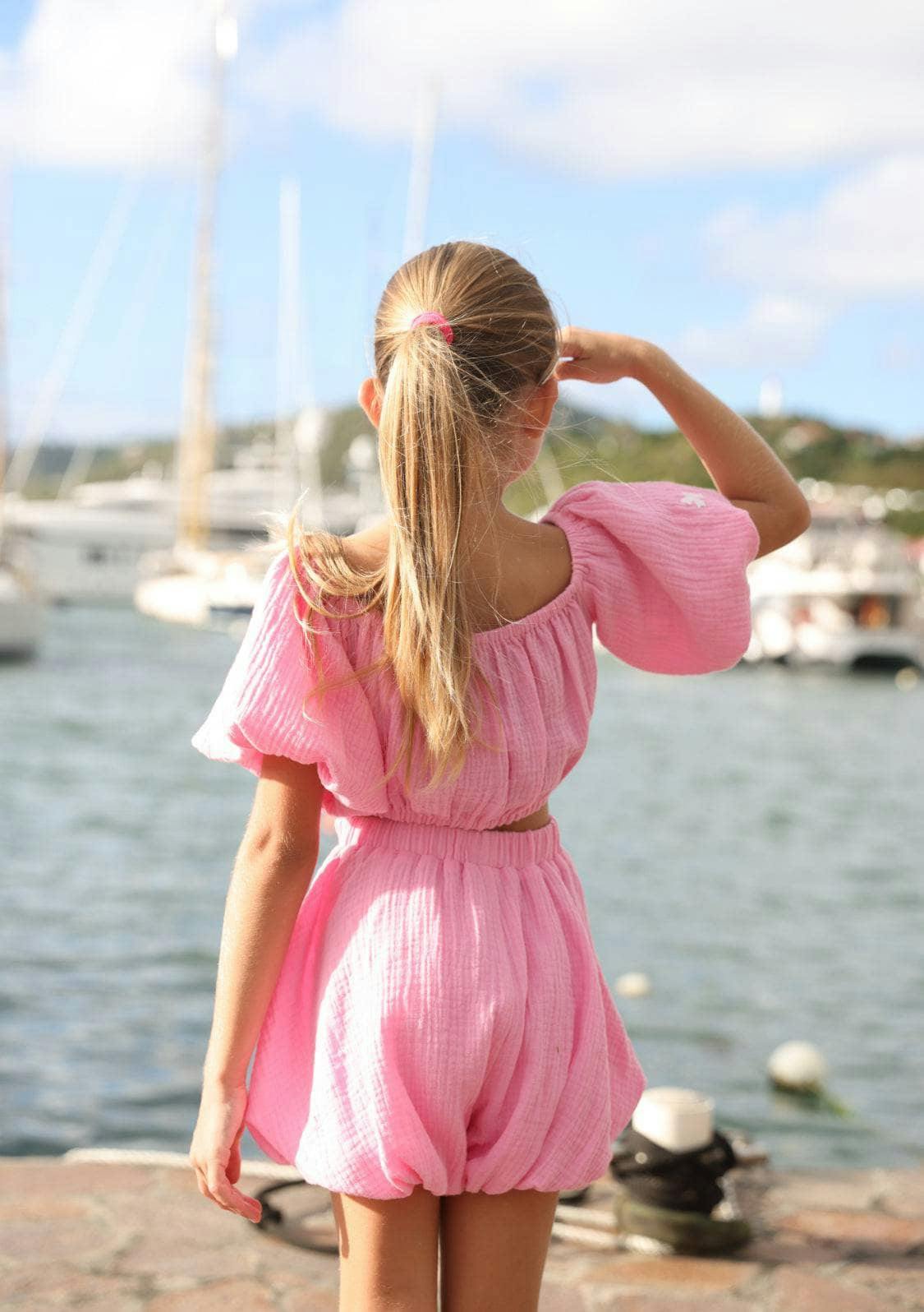 Pink Hailey Bow Bubble Set