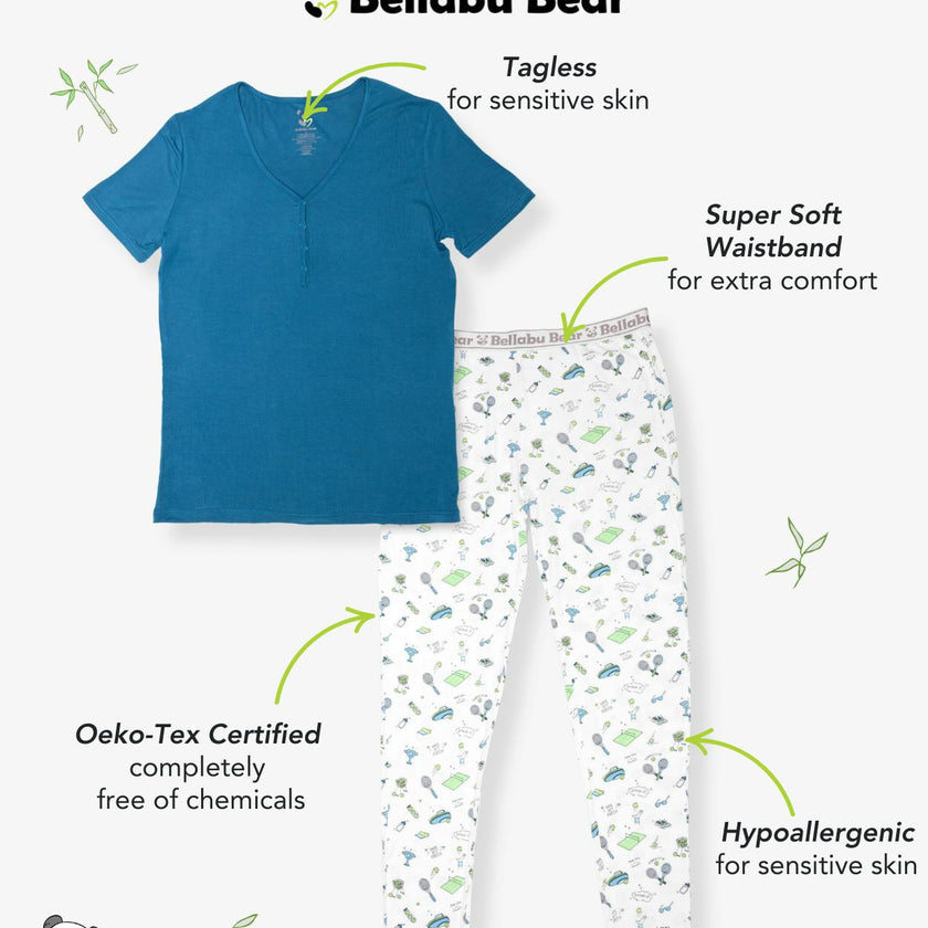 Tennis Bamboo Women's Pajama Set