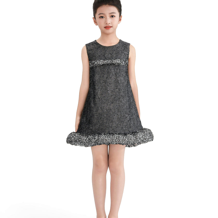 Dark Gray Speckled Dress