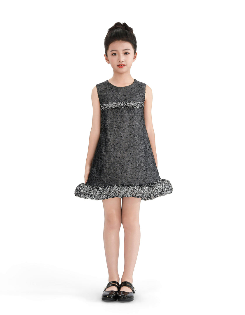 Dark Gray Speckled Dress