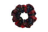 Winter Check Scrunchie