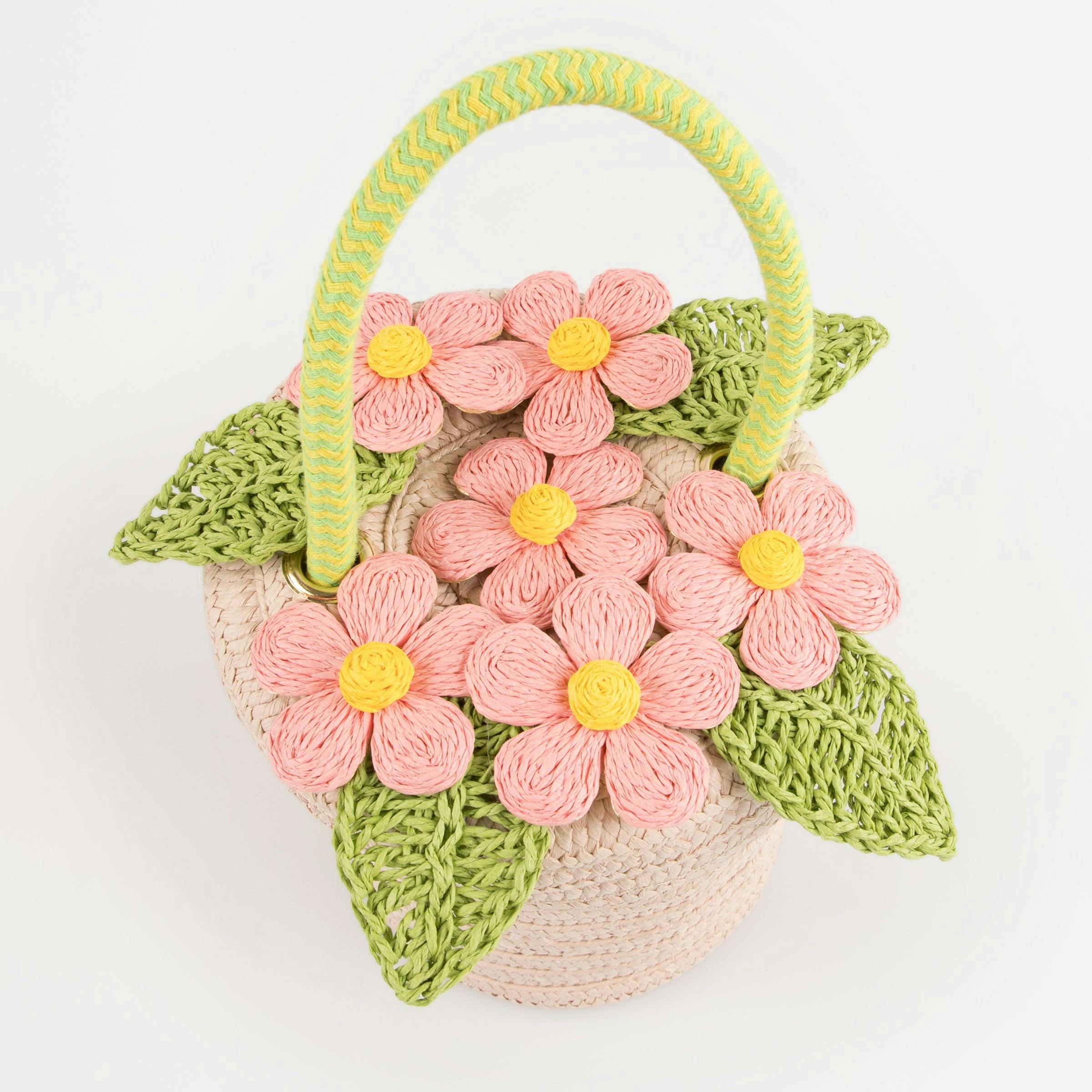 Flower Pot Basket Bag
