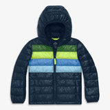 Kids lightweight puffer jacket in stripe
