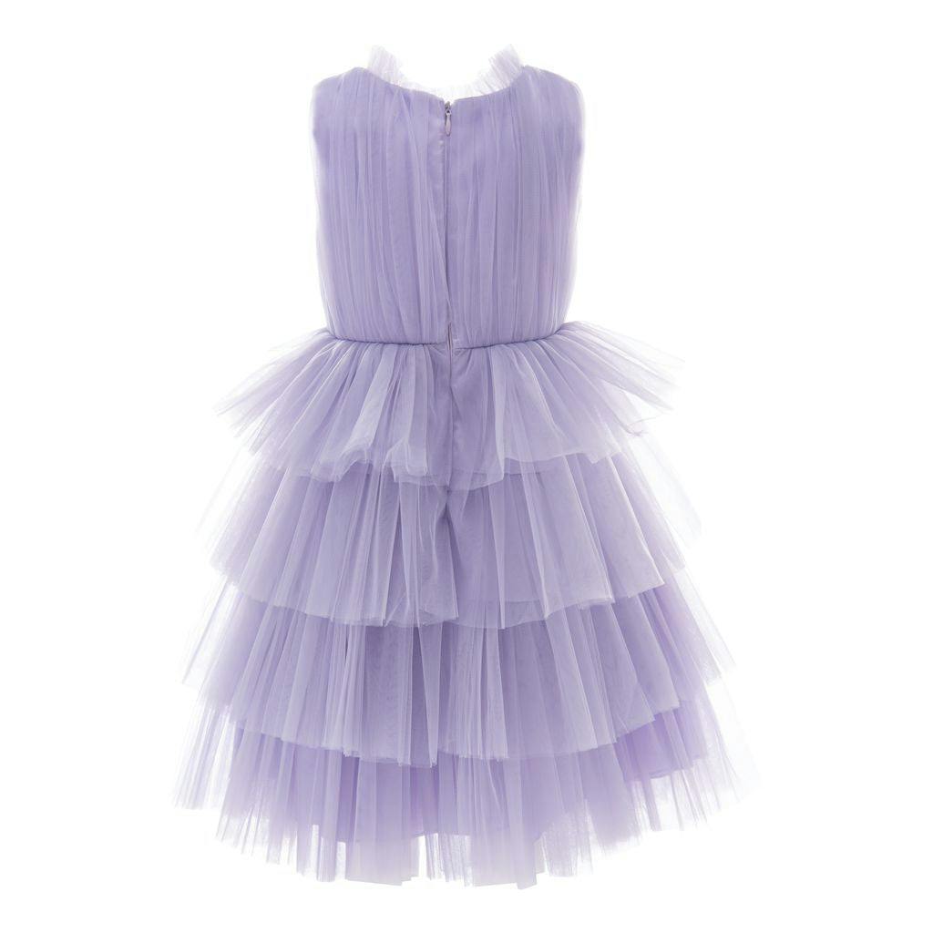 Purple Farvue Tiered Tulle Dress