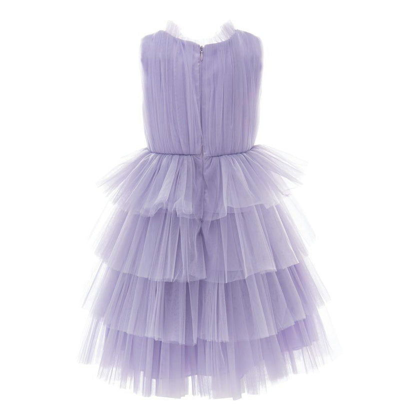 Purple Farvue Tiered Tulle Dress