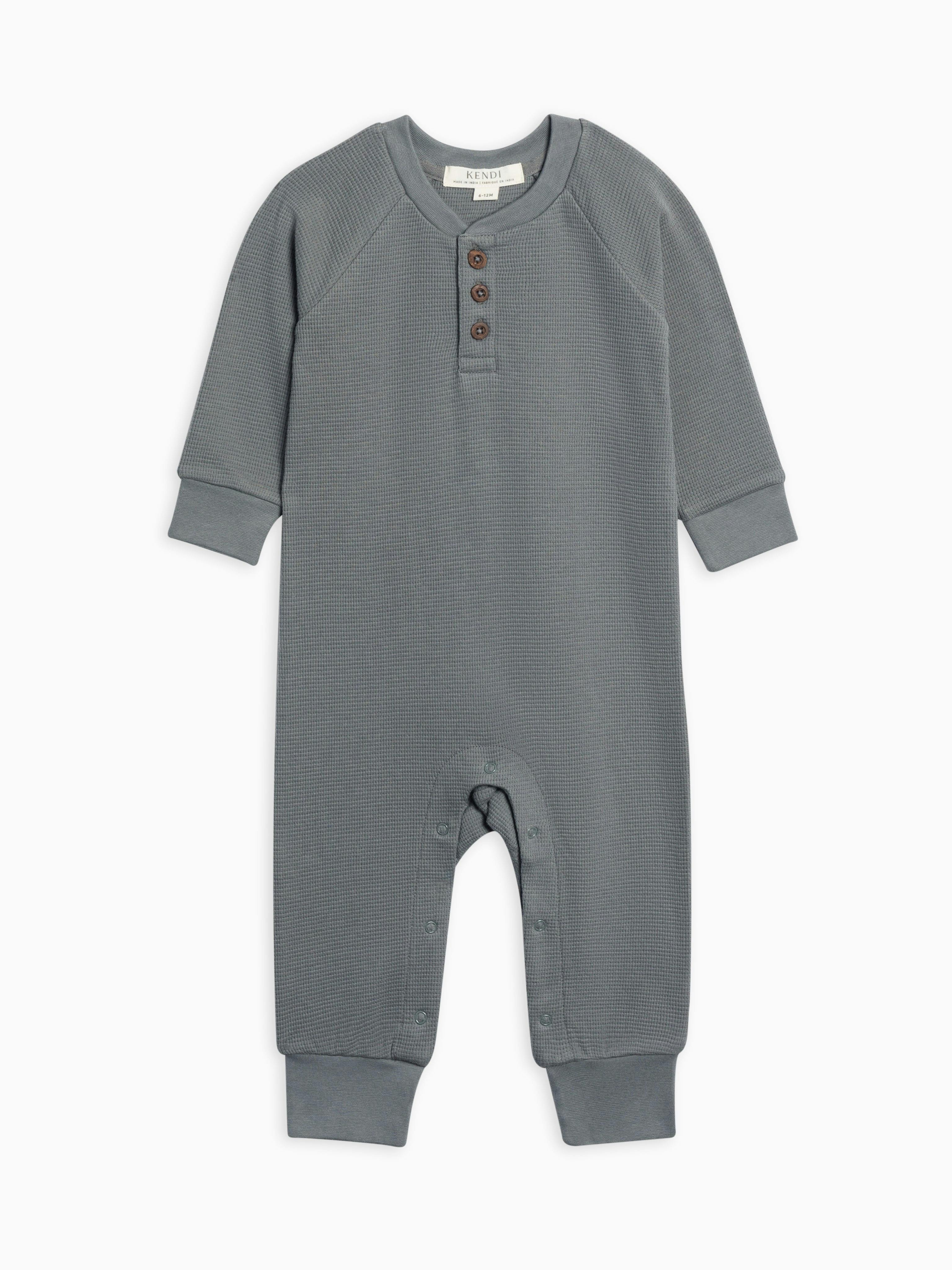 Crosby Waffle Knit Henley Romper