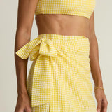 women's soleil gingham pareo