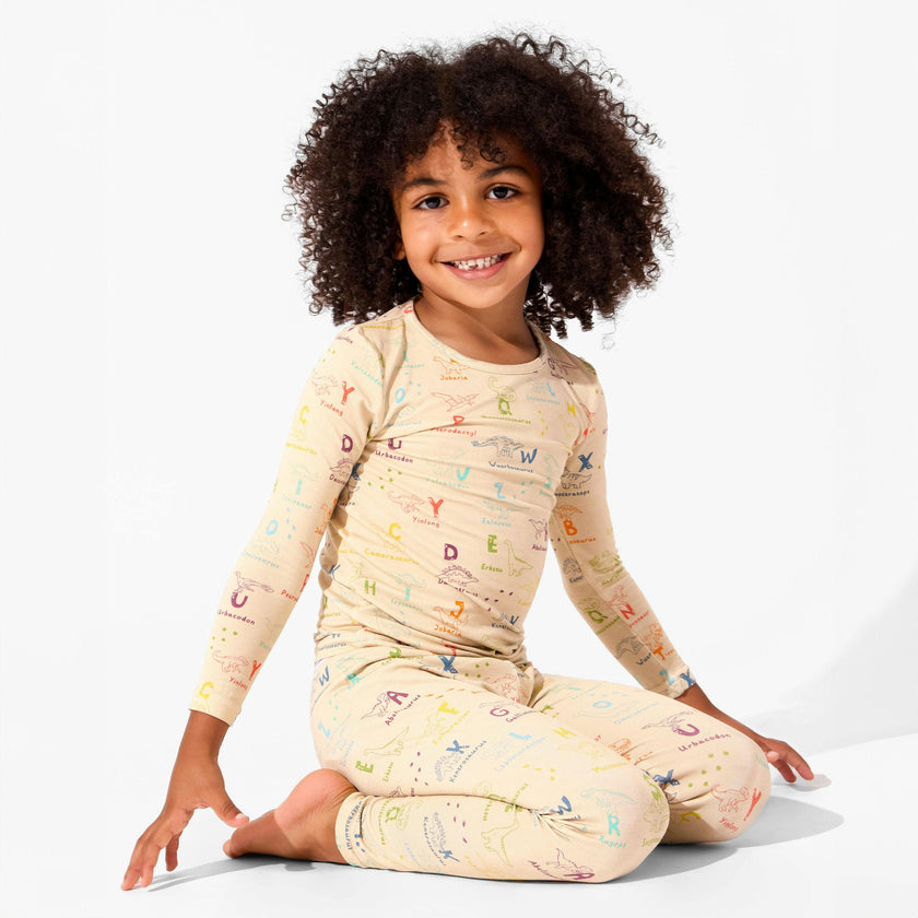 Dino ABC Bamboo Kids Pajamas