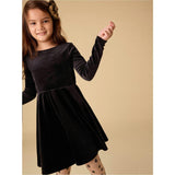 Velour Ballet Dress, Black
