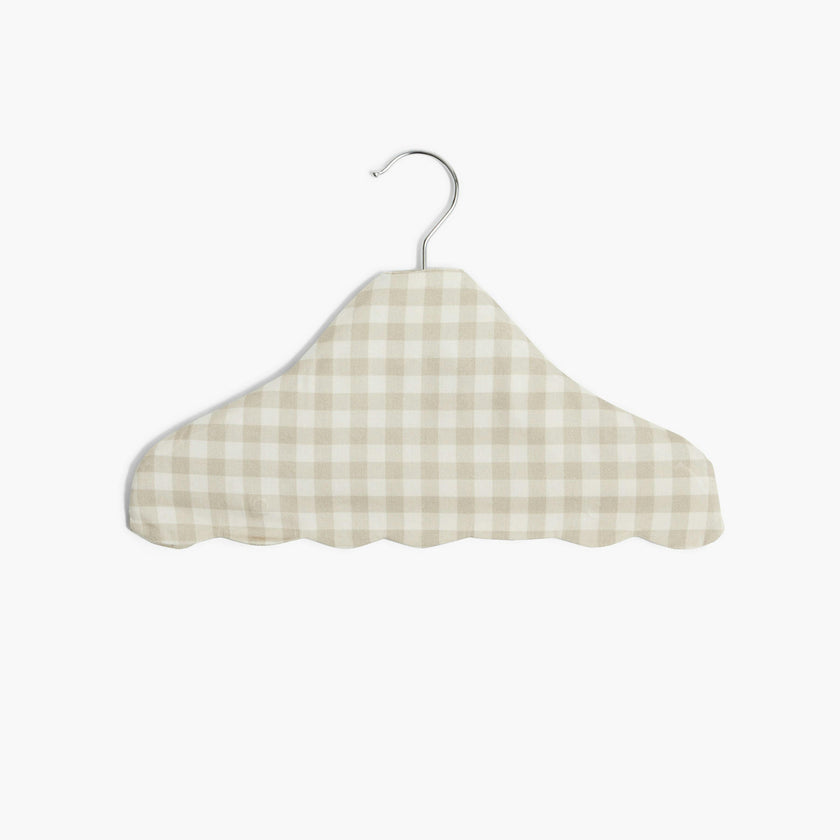 Children's Picnic Gingham Wooden Hanger