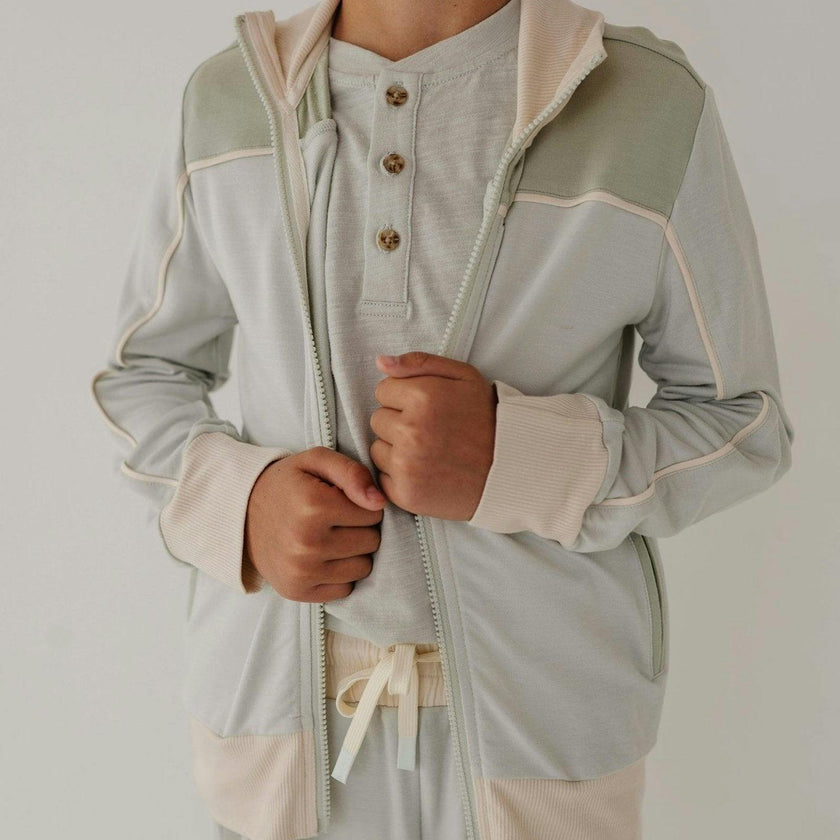 Track Zip Front Jacket Desert Sage
