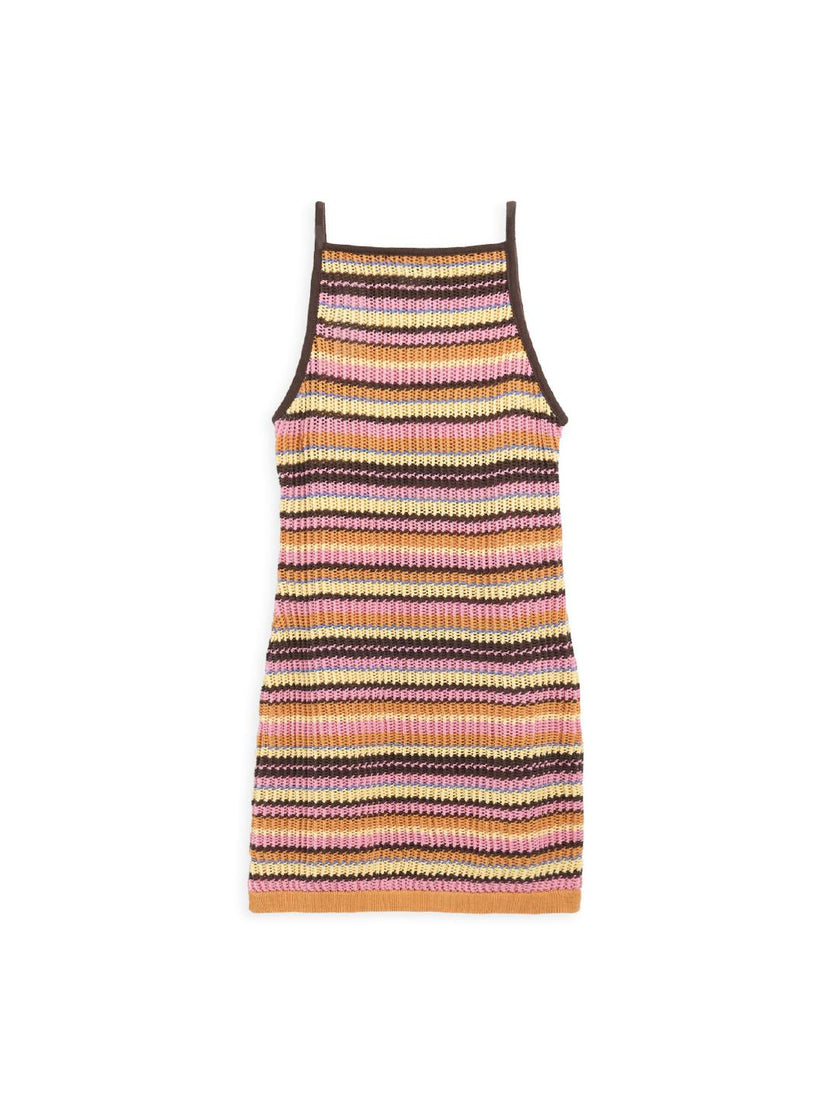 women's organic cotton dress - orange sunset