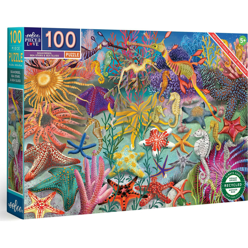 100 Piece Puzzle: Seahorses