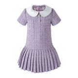 Lavender Tweed Dress