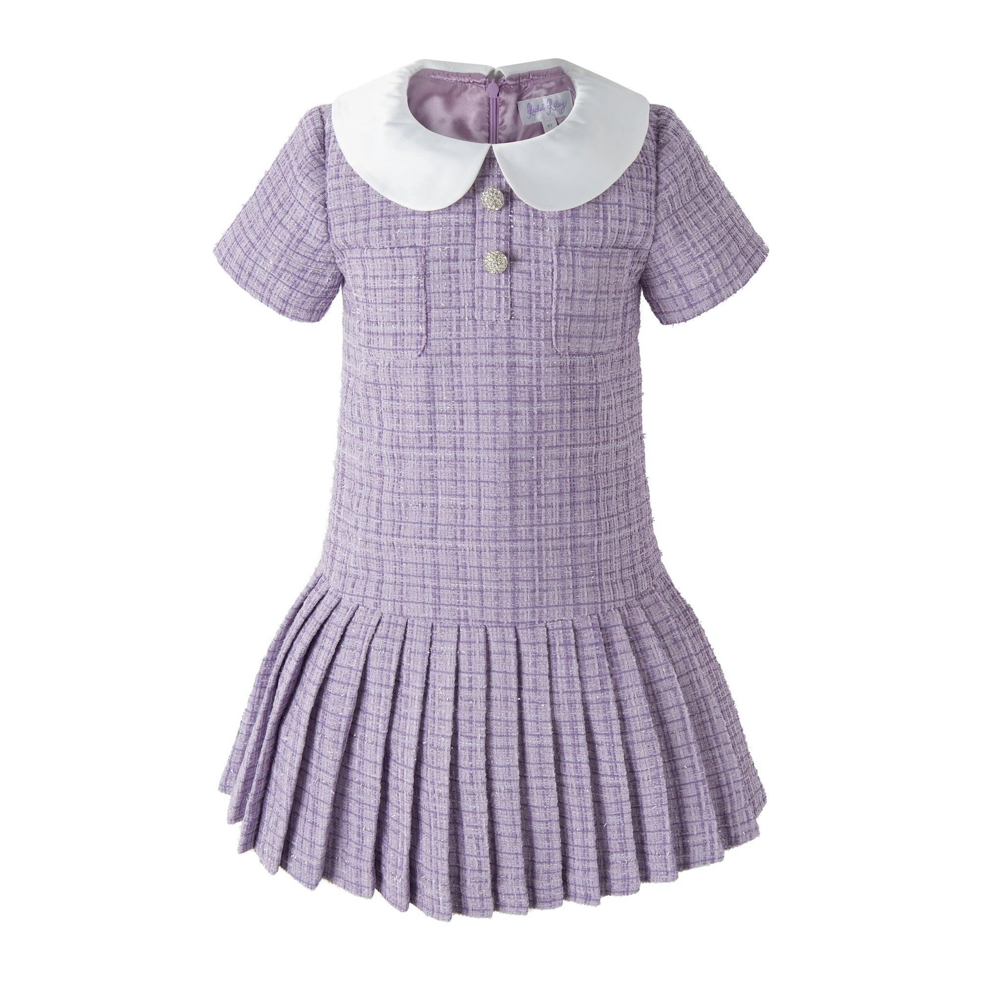 Lavender Tweed Dress