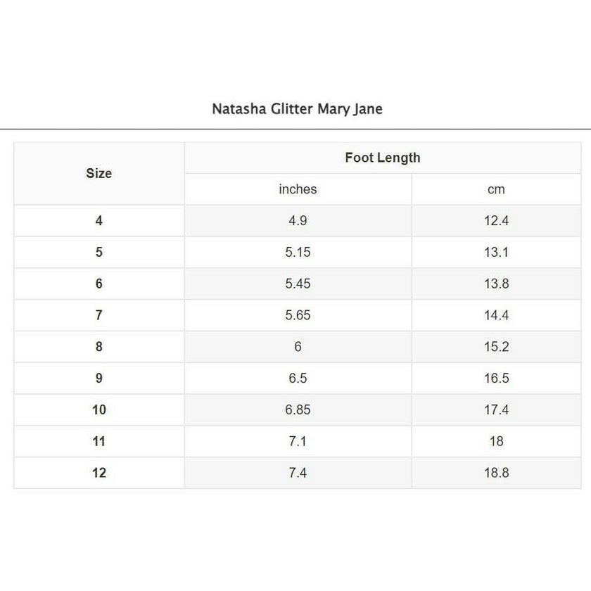 Natasha Glitter Mary Jane