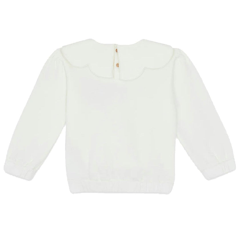 BONTON Martine Collared Sweatshirt - Ecru Bonton
