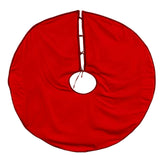 Kurt Adler 48-Inch Red and Green Plaid Velvet Border Tree Skirt