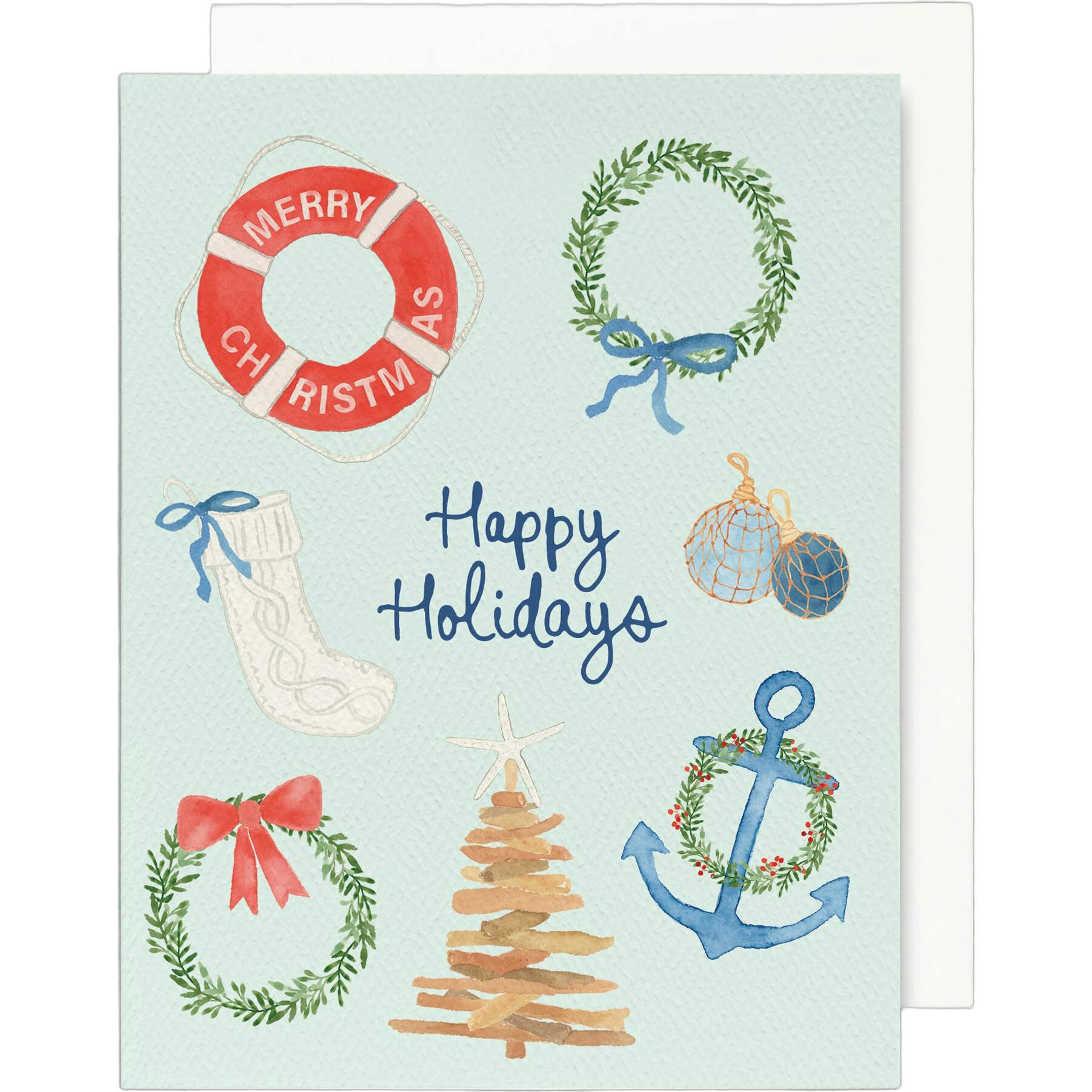 Coastal Christmas Greeting Card