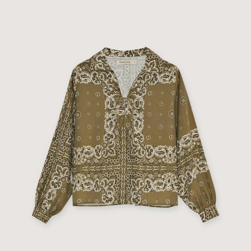 Waterlily Woman Shirt Bandana Print