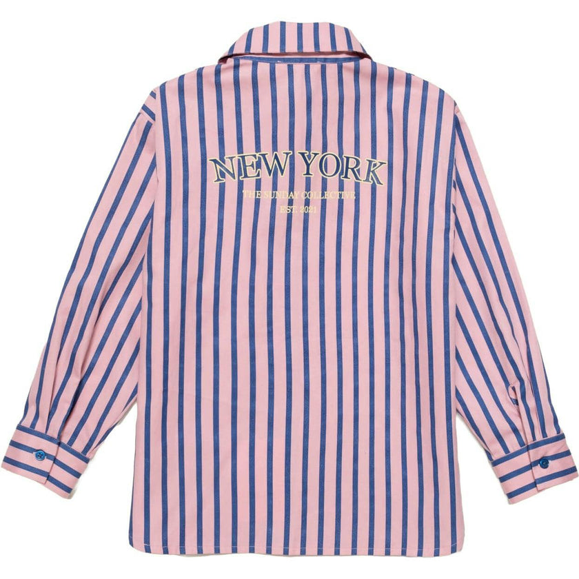 Stripe Button Down in Blue Note Stripe