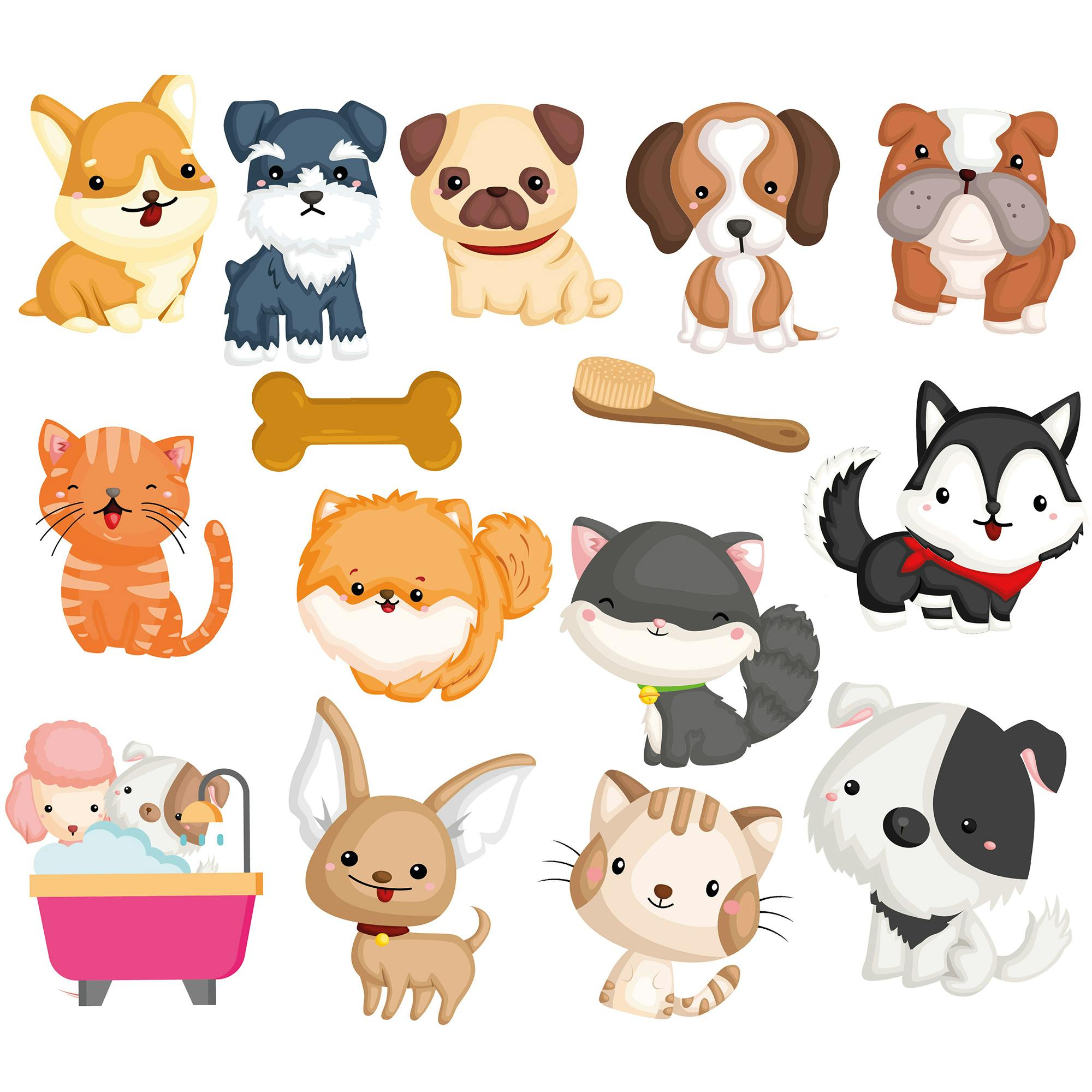 Bath Time: Stickers - Color Changing Muddy Paws