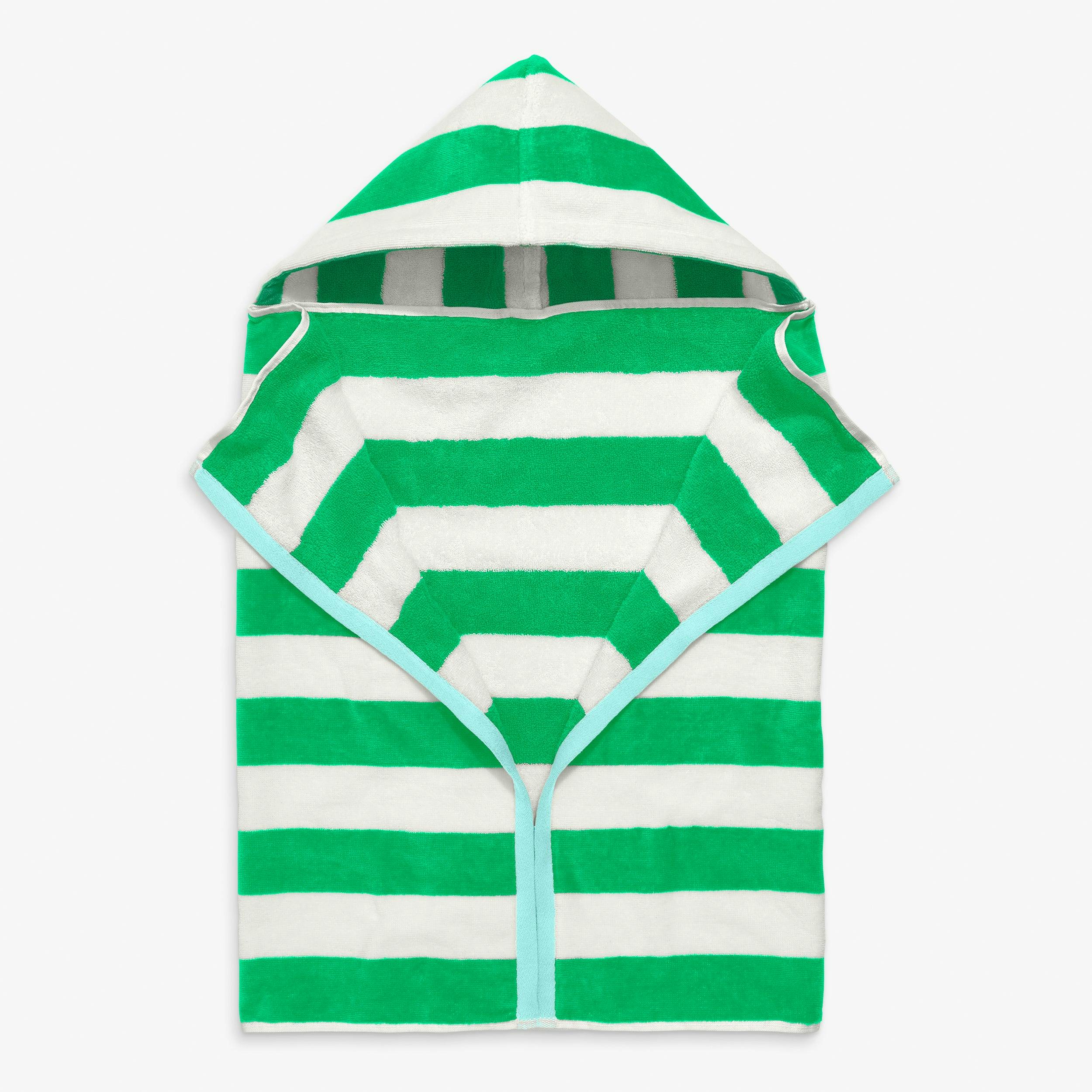 Kids stripe hoodie towel