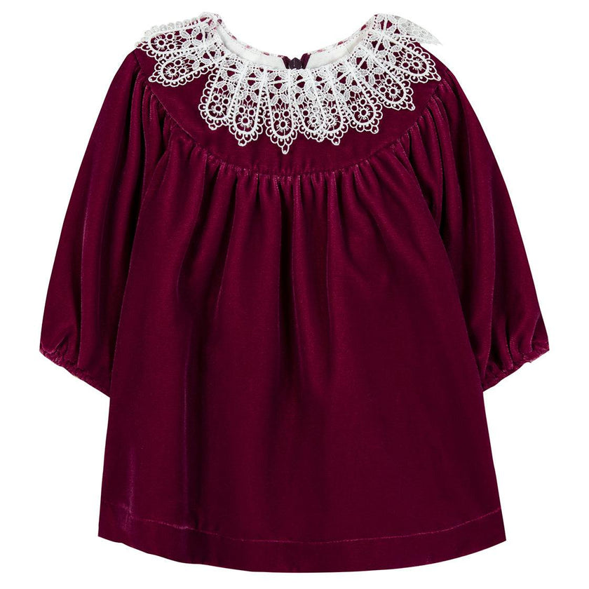Dress With Lace Collar