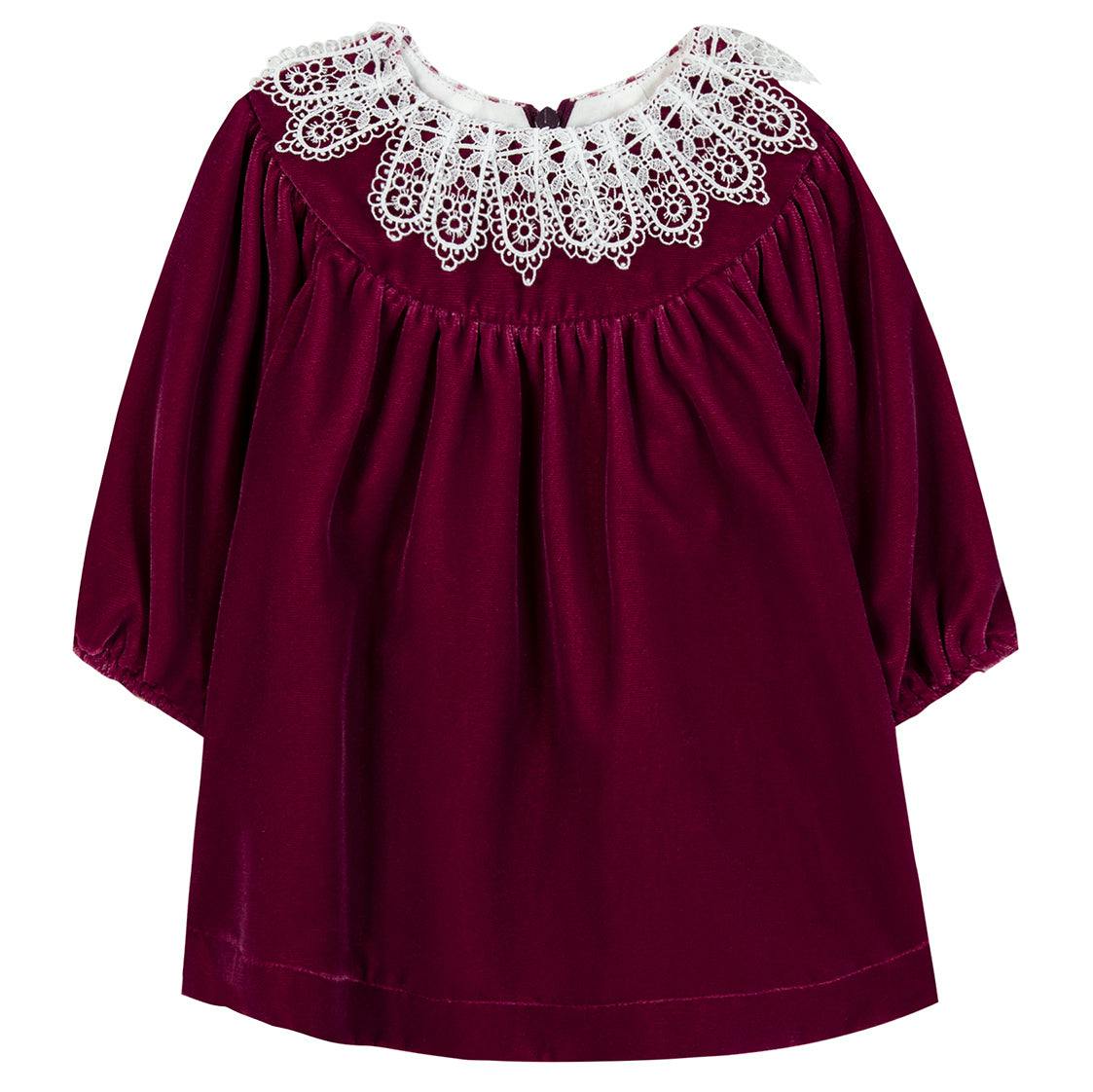 Dress With Lace Collar