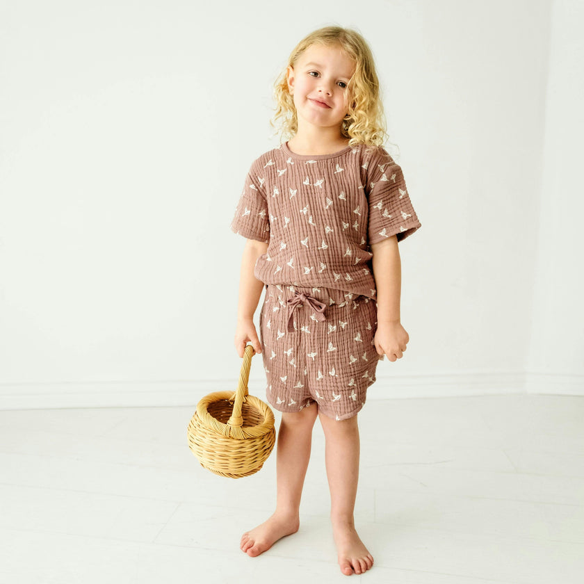 Organic Top and Shorts 2 Piece Set