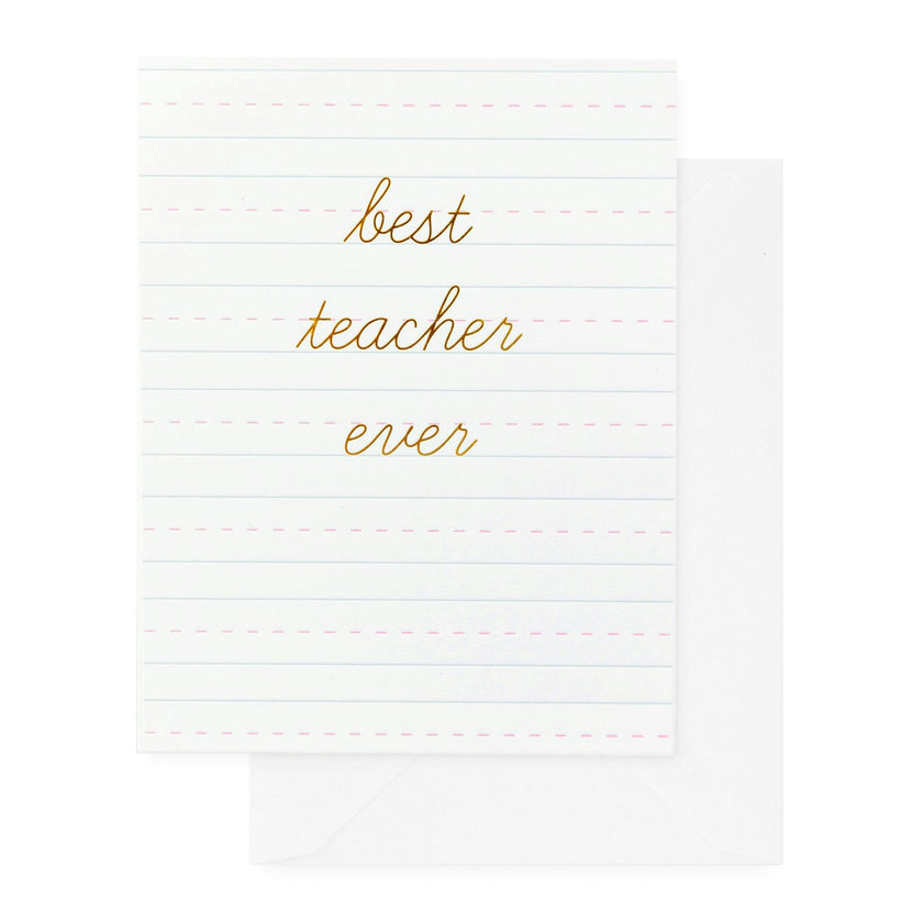 Best Teacher Ever Card