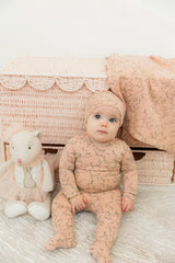 Leaves and Bird Print Swaddle