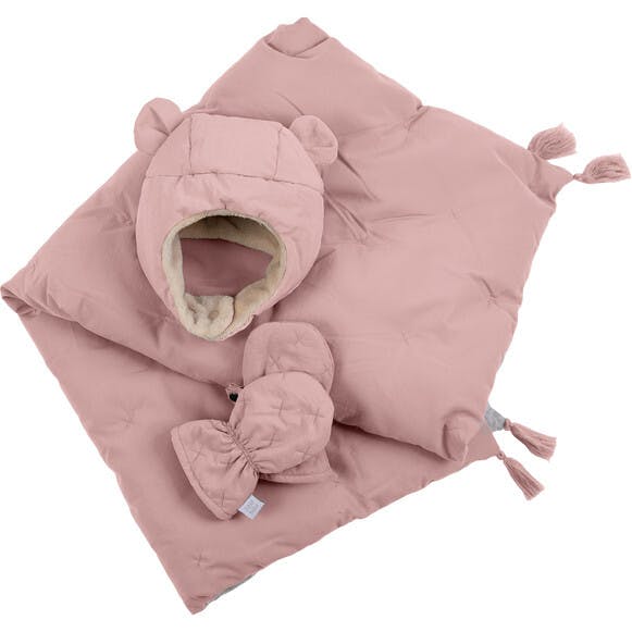 The Cub Set Airy | Mitten Hat & Blanket