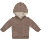 Knitted Jacket Dark Blue Grey/Dark Almond