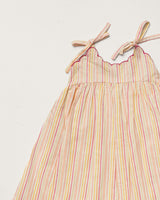 Alena dress - Pink Strips print