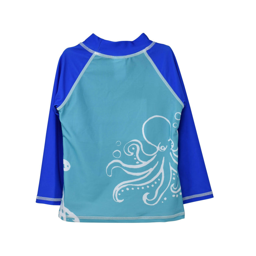 UPF 50+ Graphic Rash Guard Swim Top