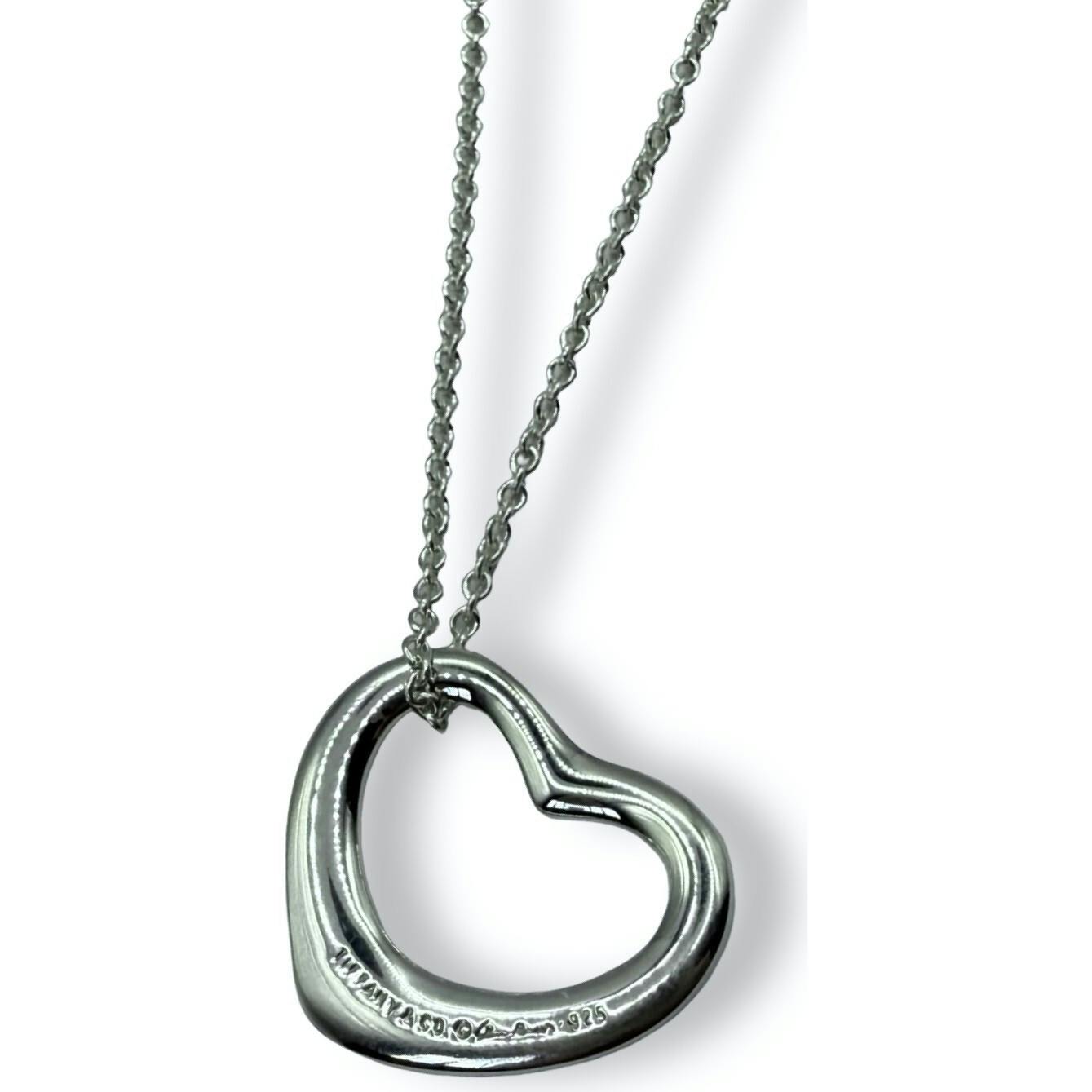 Vintage Tiffany & Co. Open Heart Pendant