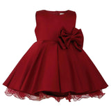 Burgundy Canyonelle Bow Waist Dress