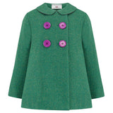 Fitzrovia Pea Coat - Cut Grass Green