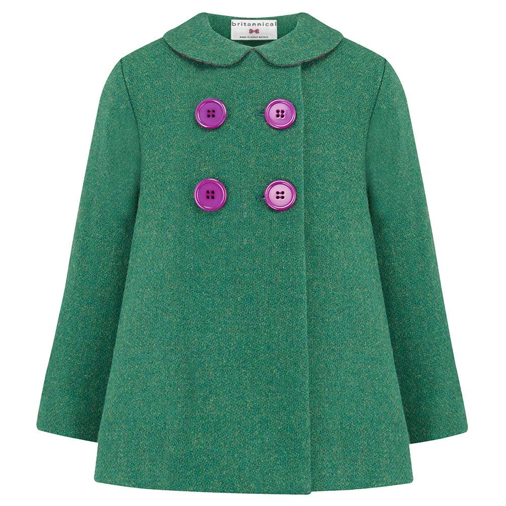 Fitzrovia Pea Coat - Cut Grass Green