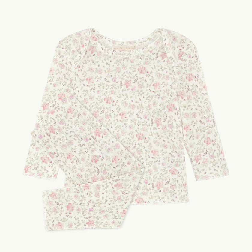 Aluna Athena Pink Ribbed Cotton Two Piece Set