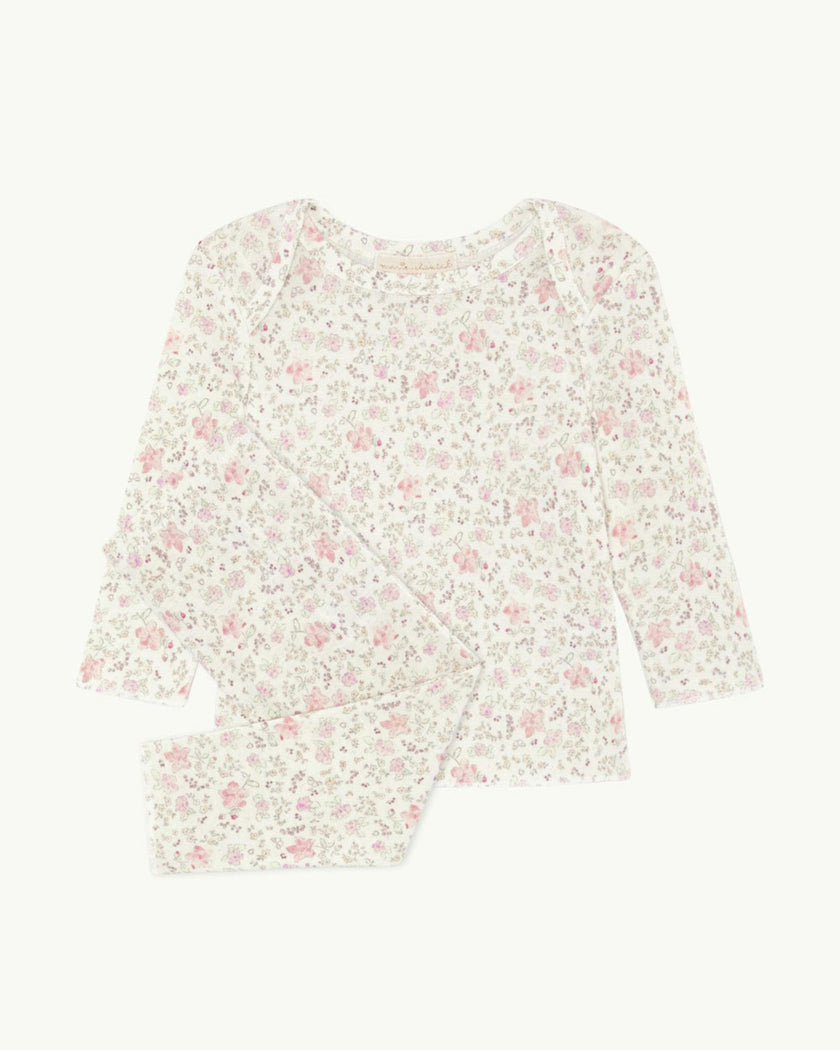 Aluna Athena Pink Ribbed Cotton Two Piece Set